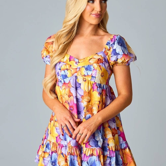 Buddy Love Dresses & Skirts - Buddy Love Diego Babydoll Pansy Dress